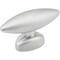 Elements 1-9/16" Overall Length Matte Silver Football Verona Cabinet "T" Knob 409222 - alternate 1